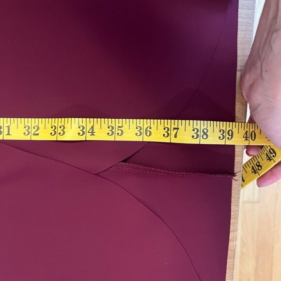 Alex Evenings Burgundy Maxi Dress (4P) - Picture 9 of 9